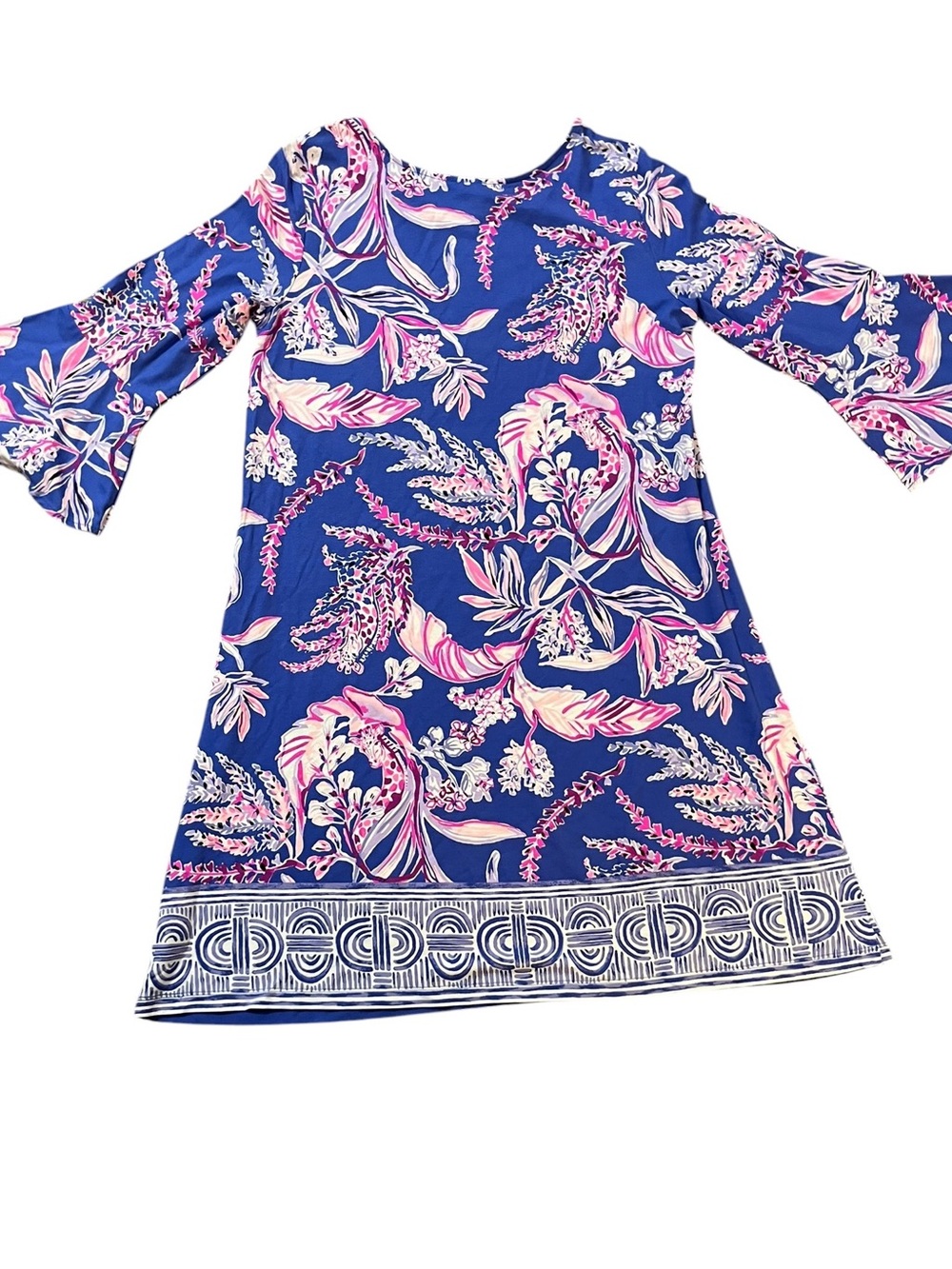 Lilly Pulitzer Marlowe swing dress| iris blue wild within| size: M| resort wear - Picture 3 of 5